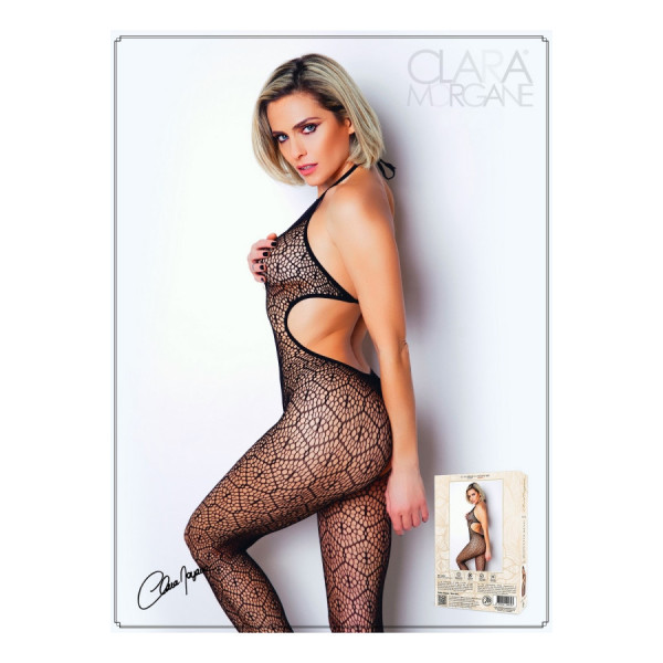 Bodystocking en dentelle et résille noire - Le Numéro 17 - Collection Bodystocking 